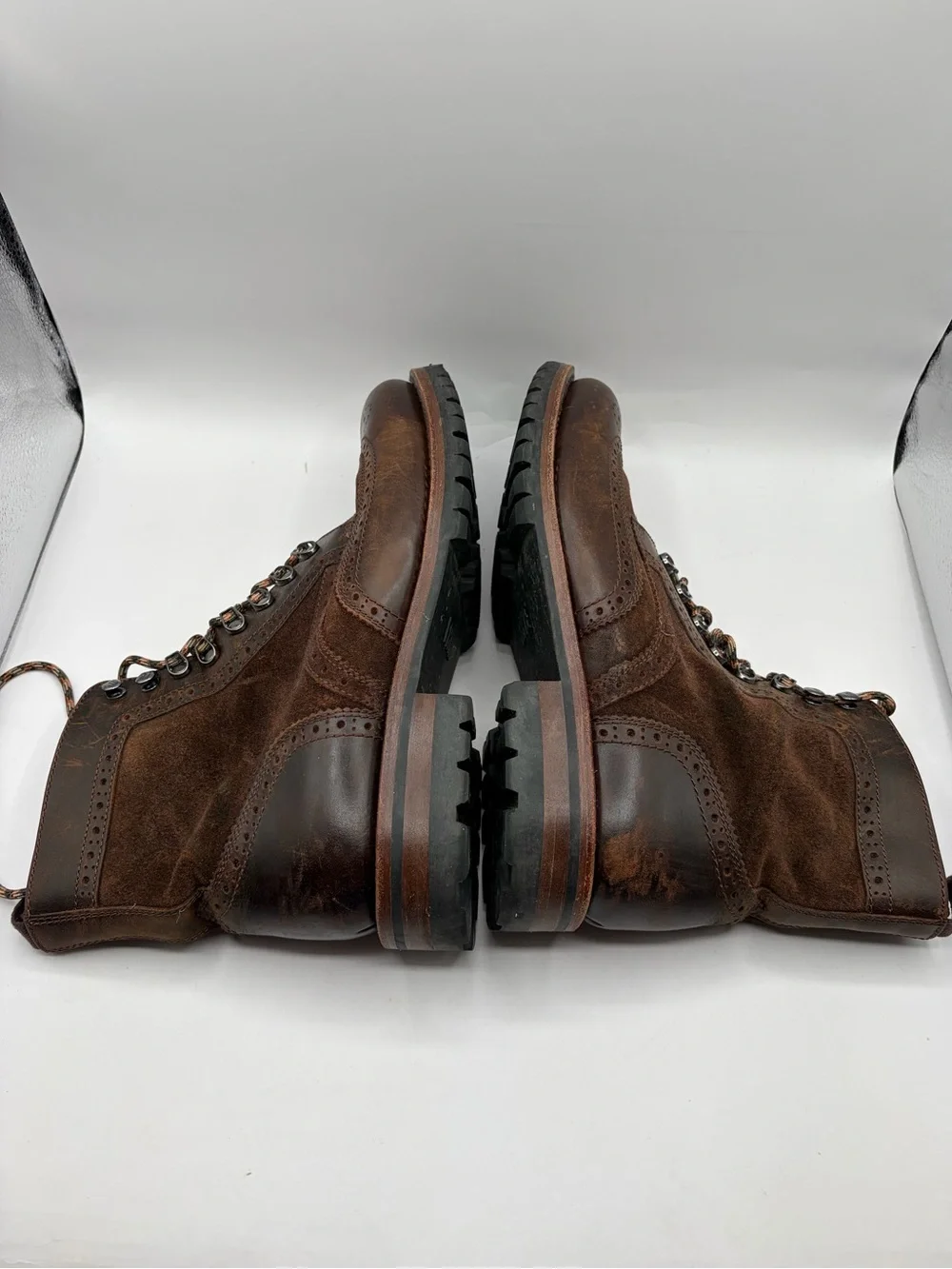 Frye George Adirondack Leather Boots Men’s Size 10.5 Brown